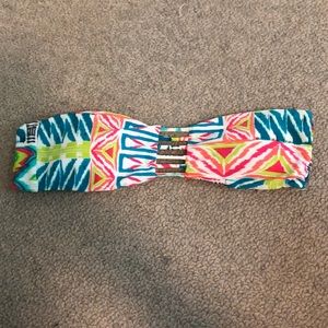 Strapless swim top size small (barely worn)
